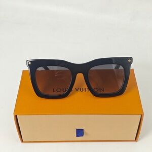 Louis Vuitton Black and Gold Sunglasses